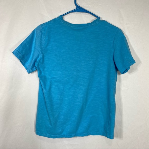 Rustic Blue Boy’s Cyan Skull & Crossbones Short Sleeve Tee - Picture 3 of 6